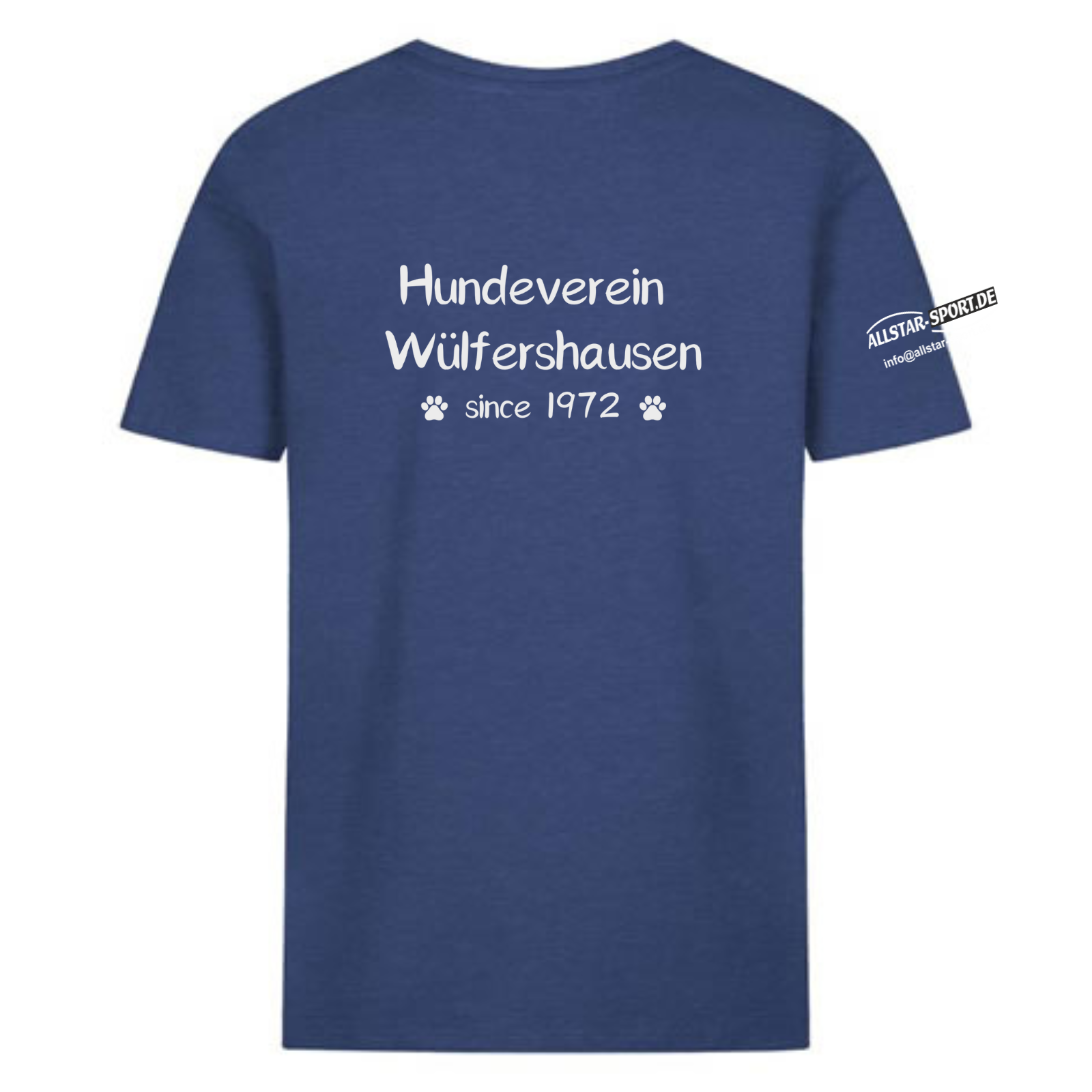 Shirt Kids blau mit Logo und Initialen